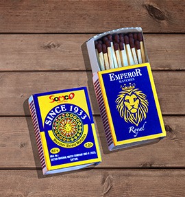 cardboard safety matches